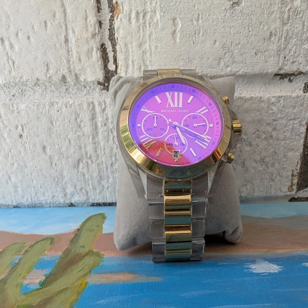 Michael Kors Gold and Clear Smartwatch